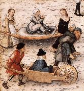 CRANACH, Lucas the Elder The Fountain of Youth (detail) sd oil painting artist